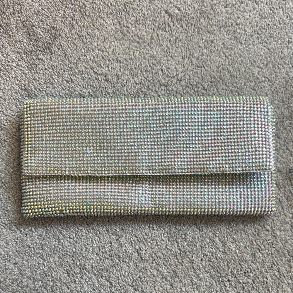 Jessica McClintock Silver Elegant Clutch